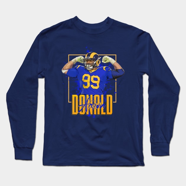 Aaron Donald Long Sleeve T-Shirt by Juantamad